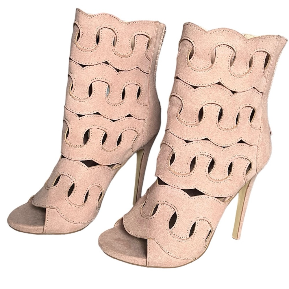 Suede Blush Heels